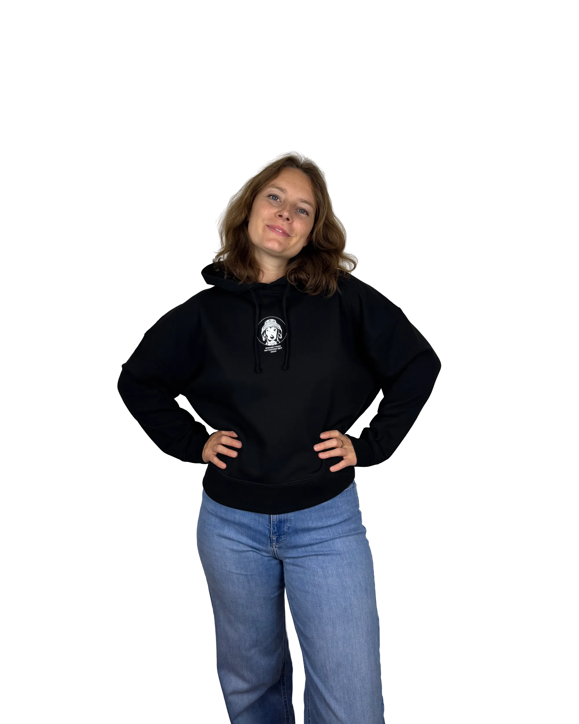 Damen-Modelshot-Damen-Hoodie-black